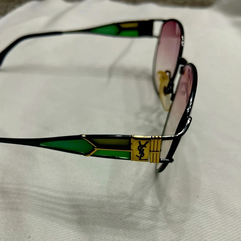 Yves Saint Laurent (YSL) Vintage Stained Glass Sunglasses - Picture 2 of 4